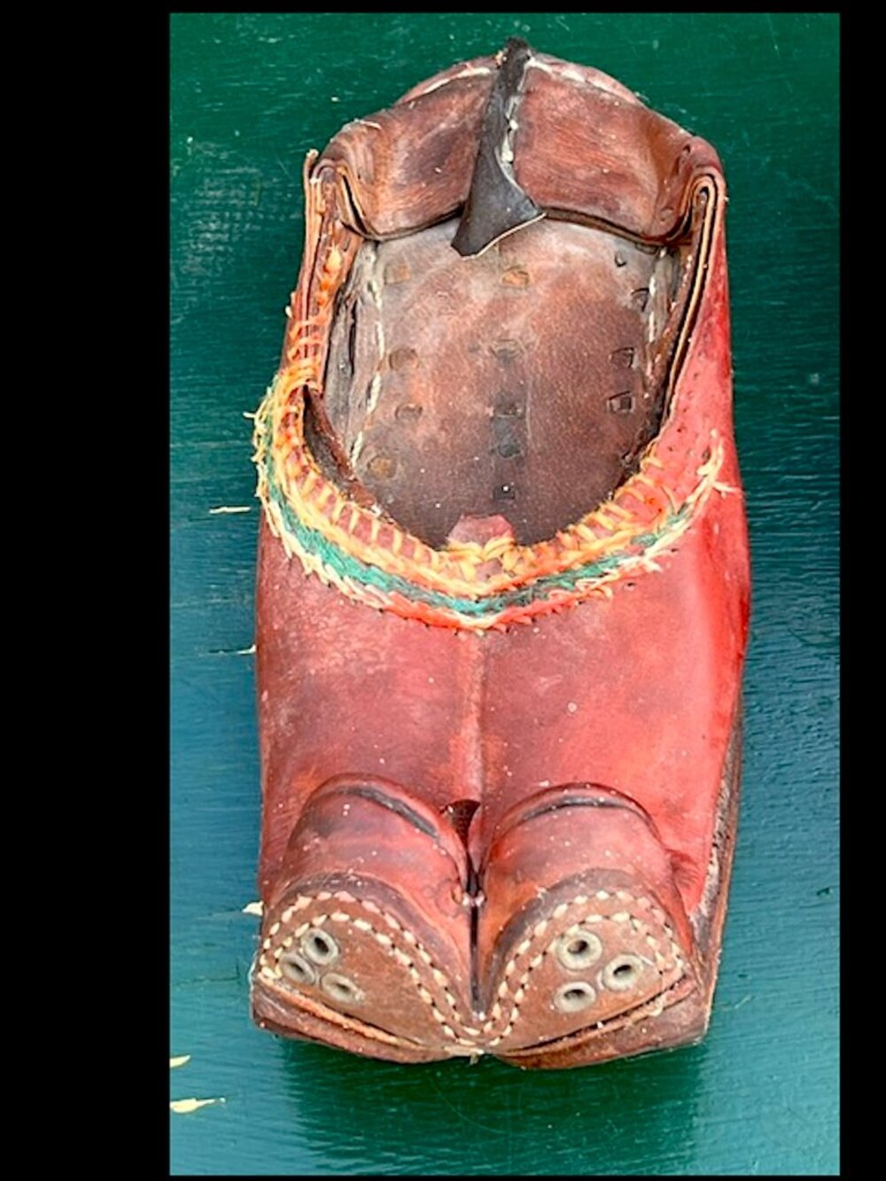 Antique Vintage Middle Eastern Hand Made Leather Genie Shoes
